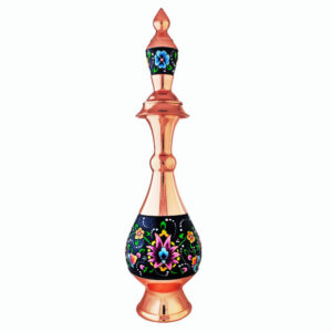 Decoratieve Koperen Fles Perzisch Minakari Emaille Paradise