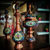 Decoratieve Koperen Fles Perzisch Minakari Emaille Parvaz