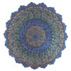 Decoratieve Koperen Schotel Handgeschilderd met Perzische Minakari Emaille Alborz