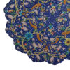 Decoratieve Koperen Schotel Handgeschilderd met Perzische Minakari Emaille Alvand Bloemmotief