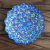 Decoratieve Koperen Schotel Handgeschilderd met Perzische Minakari Emaille Alvand Bloemmotief
