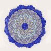 Decoratieve Koperen Schotel Handgeschilderd met Perzische Minakari Emaille Azarakhsh