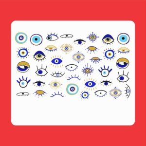 Boze Oog Nagelstickers – Cheshm Nazar Design