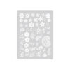 Paisley Nagelstickers – Wit Nowruz Thema
