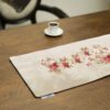 Perzische Fluwelen Tafelloper Baharak - Crème Kunstzinnig