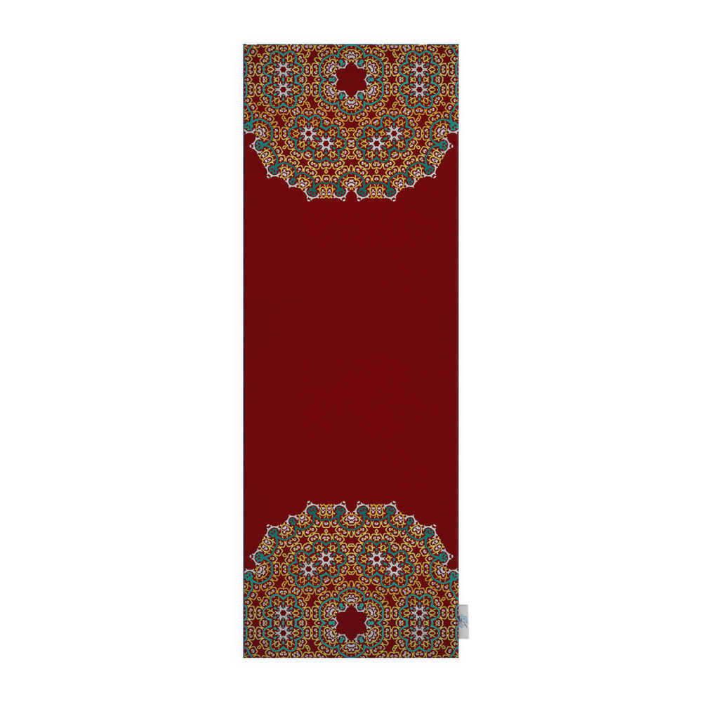 Perzische Fluwelen Tafelloper Shams II – Rood Elegance Design