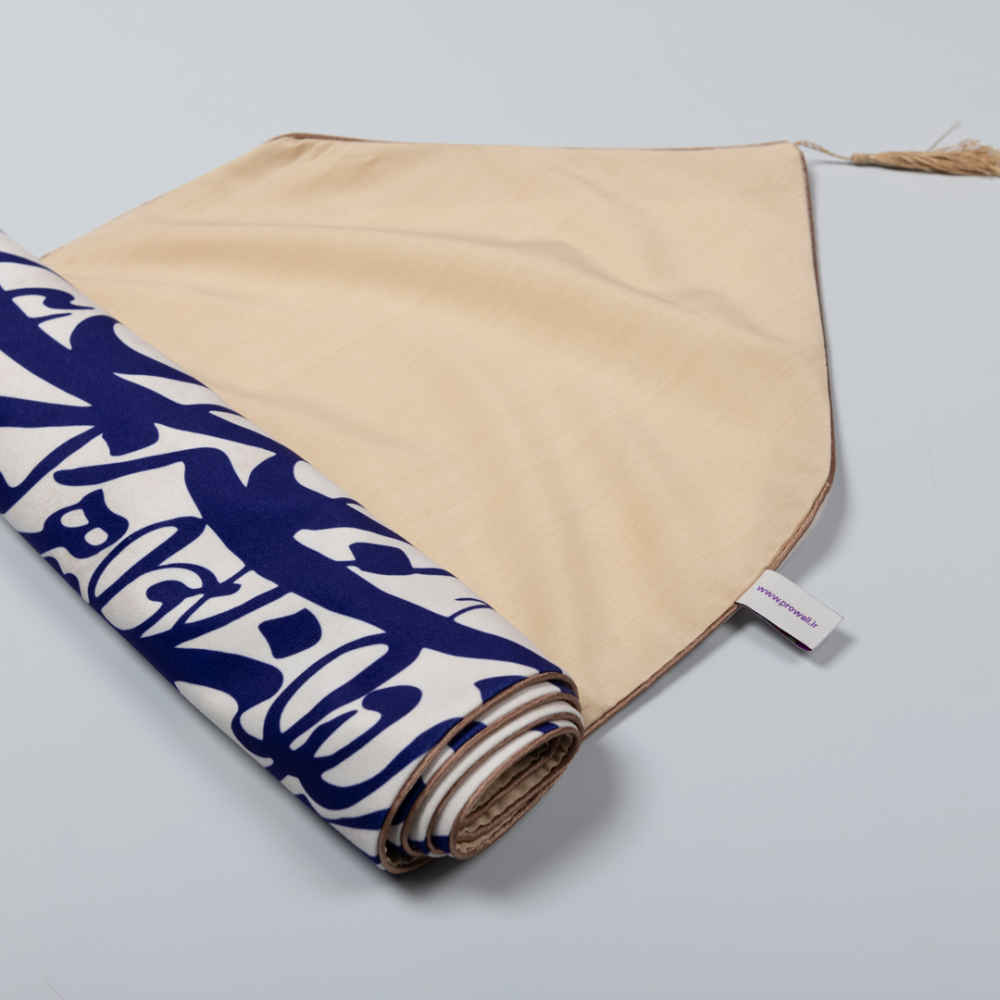 Perzische witte fluwelen tafelloper model Safa