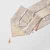Perzische Fluwelen Tafelloper Sima - Wit Elegance Design