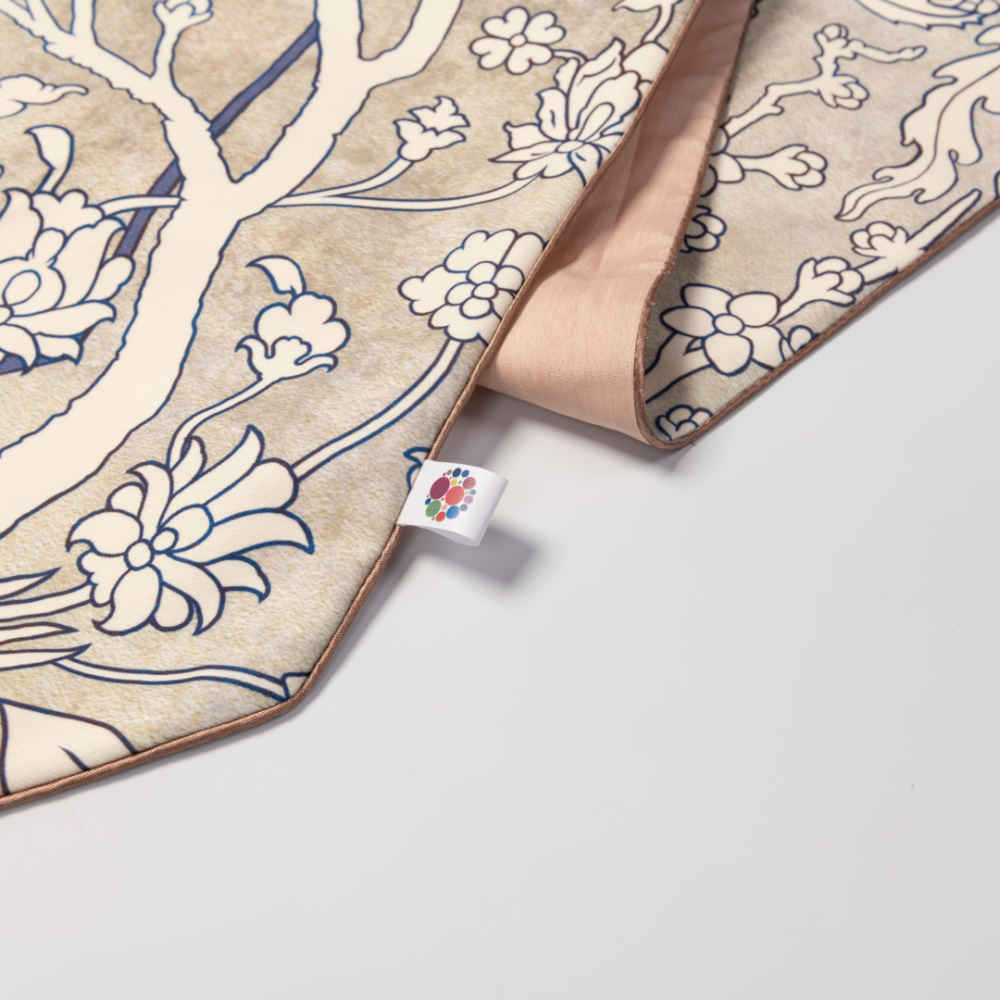 Perzische Fluwelen Tafelloper Sima – Wit Elegance Design