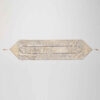 Perzische Fluwelen Tafelloper Sima - Wit Elegance Design