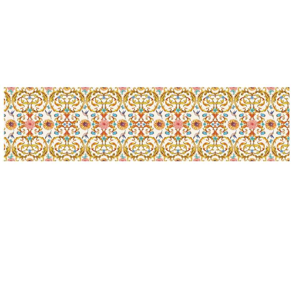 Perzische Fluwelen Tafelloper Zarin – Geel Modern Design