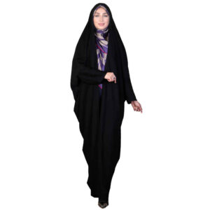 Islamitische Arabische Zwarte Chador Abaya Hijab met Mouwen voor Vrouwen en Bidden – Janan