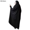 Premium zwarte overhead-chador – Volledig bedekkend islamitisch gewaad (Jelveha)