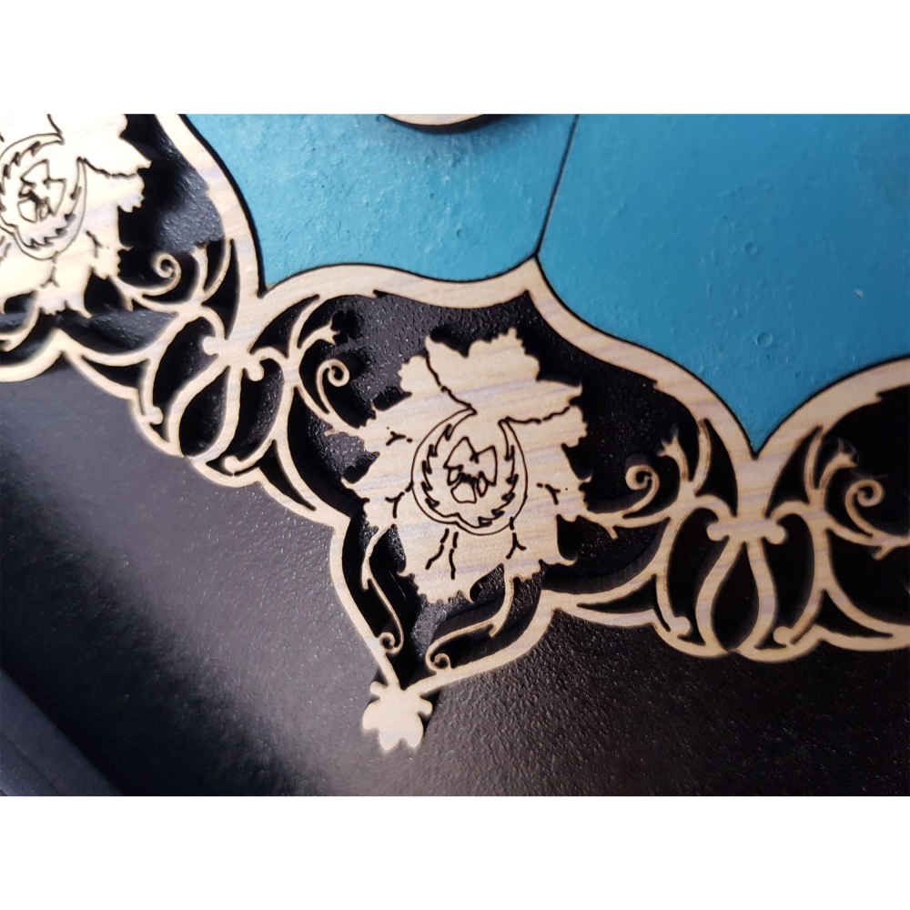 Ingelijst Islamitische Kalligrafie Marquetry Hout Inleg Kunst Van Yakad