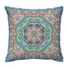 Blauwe Etnische Velvet Kussenhoezen – Asma Ontwerp (Set van 2)