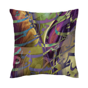 Violette Perzische fluwelen kussenhoes – Romantisch ontwerp (set van 2)