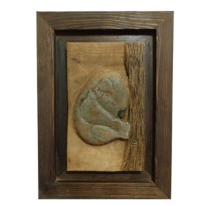 Ingelijst Houten Gesneden Kunst – Koala