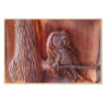 Ingelijst Houten Gesneden Kunst – Uil