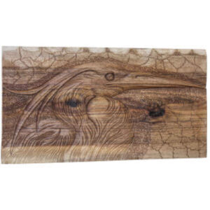 Gesneden Houten Wandkunst Model Pelikaan