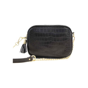 Handgemaakte Leren Crossbody Tas – Charmara Editie (Geel)