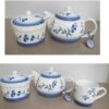 Victoriaans porseleinen theeset Model Ava met theepot