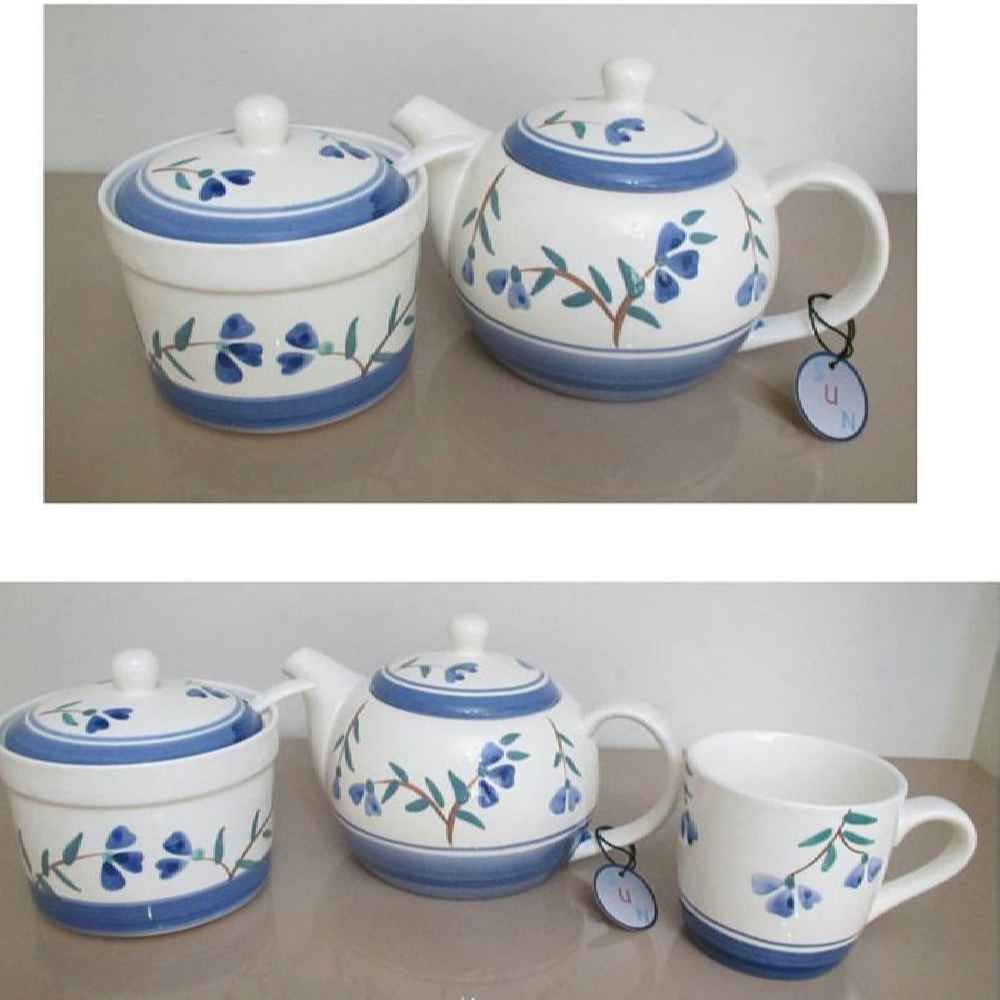 Victoriaans porseleinen theeset Model Ava met theepot