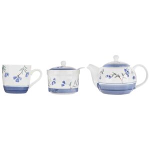 Victoriaans porseleinen theeset Model Ava met theepot