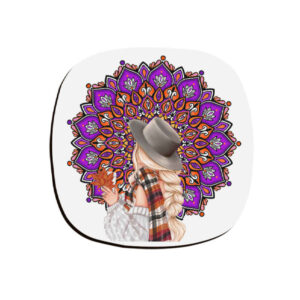 Artistieke onderzetters set – Mandala design