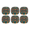 Jungle Florale Onderzetters – Ronde Artistieke Houten Glasonderzitter Set