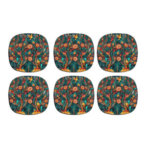 Artistieke onderzetters set – Jungle design