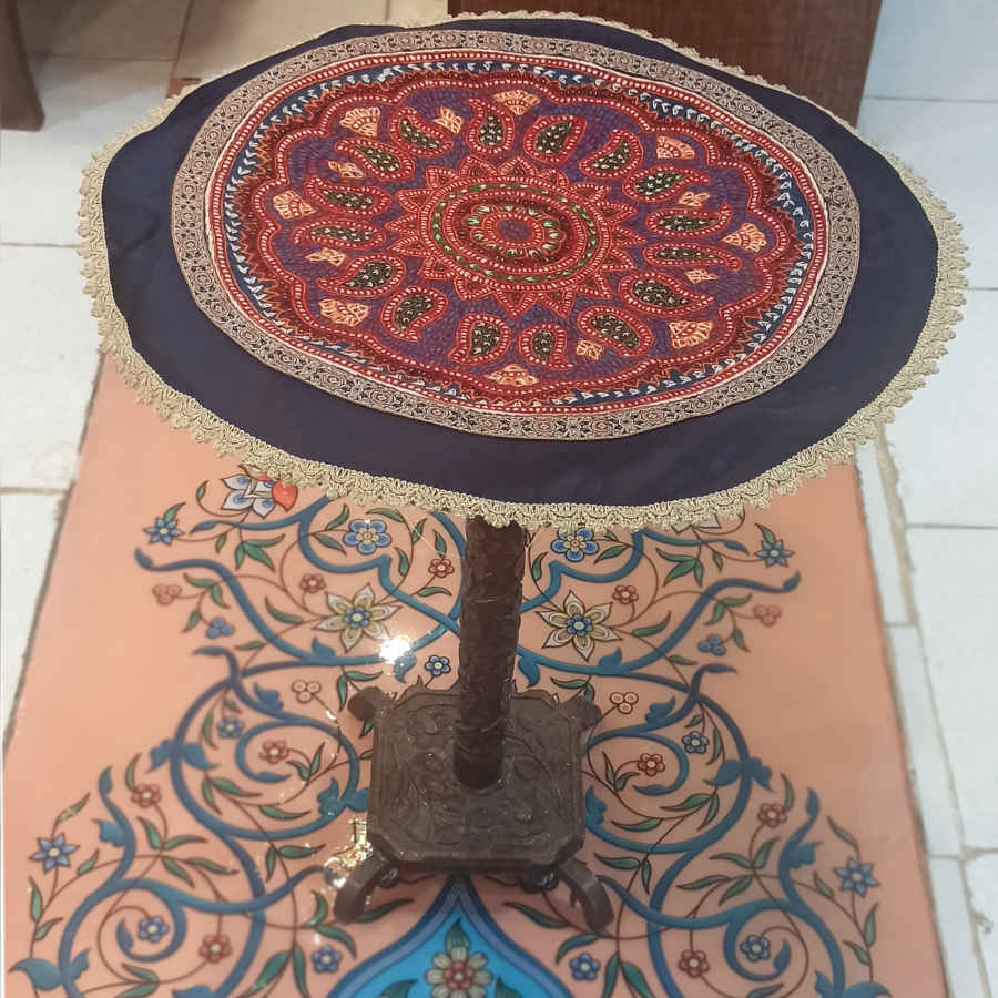 Pateh Traditionele Kerman’s Erfgoed Handgemaakte Tafelkleed Toranj