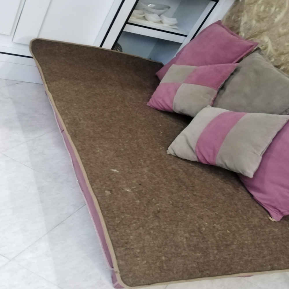 Perzisch Vilttapijt Handgemaakt – Simple Brown – Minimalistisch Wolvilt