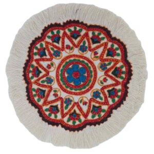 Handgeborduurd Tafelkleed – Model Alaleh (Rond)