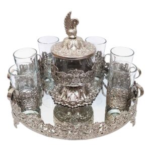 Perzisch metalen thee- en koffieset Model Hoor