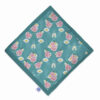 Fluwelen Reisgebedskleed – Blauw Bloemenpatroon