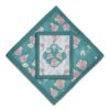 Fluwelen Reisgebedskleed – Blauw Bloemenpatroon