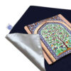 Fluwelen Reisgebedskleed – Blauw Eslimi Pocketformaat