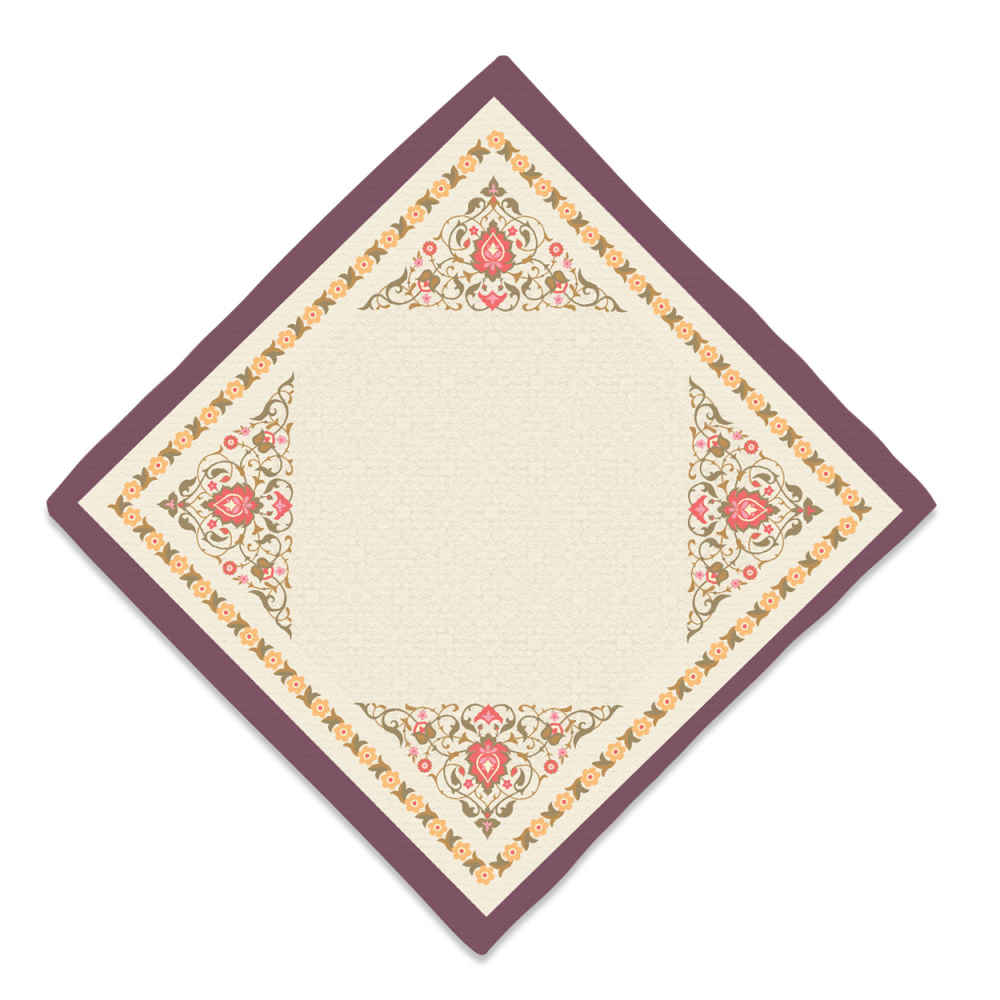 Fluwelen Reisgebedskleed – Purper Eslimi Design