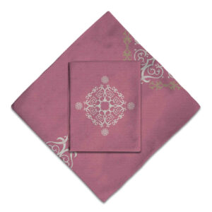 Fluwelen Reisgebedskleed – Roze Eslimi Patroon