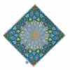Fluwelen Reisgebedskleed – Blauw met Kalligrafie Design