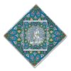Fluwelen Reisgebedskleed – Blauw met Kalligrafie Design