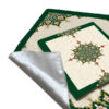Fluwelen Reisgebedskleed – Groen Eslimi Design