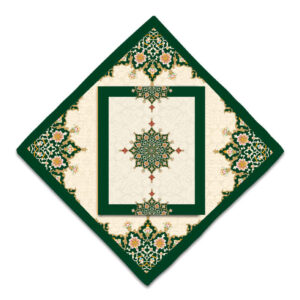 Fluwelen Reisgebedskleed – Groen Eslimi Design