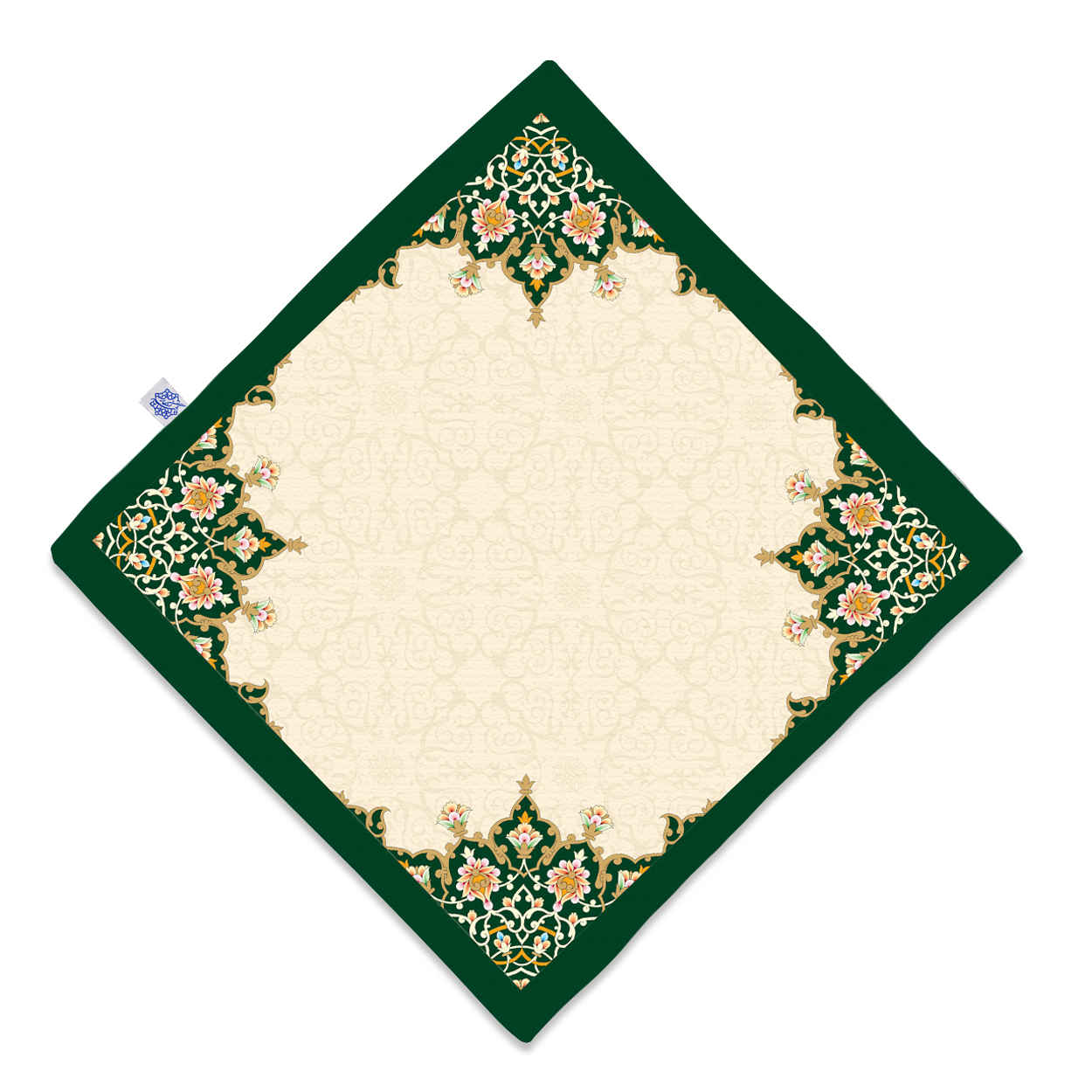 Fluwelen Reisgebedskleed – Groen Eslimi Design