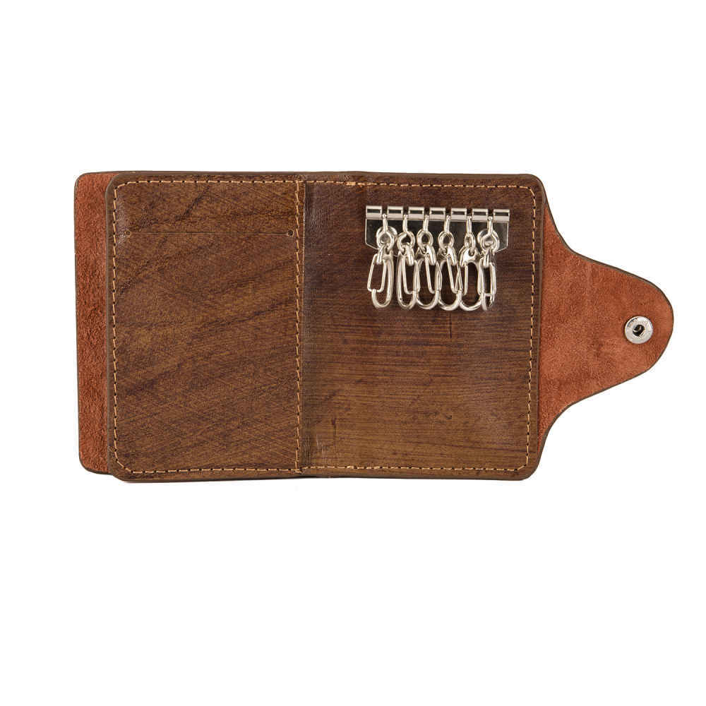 Perzische leren sleutelhanger Model Mah Shahrivar