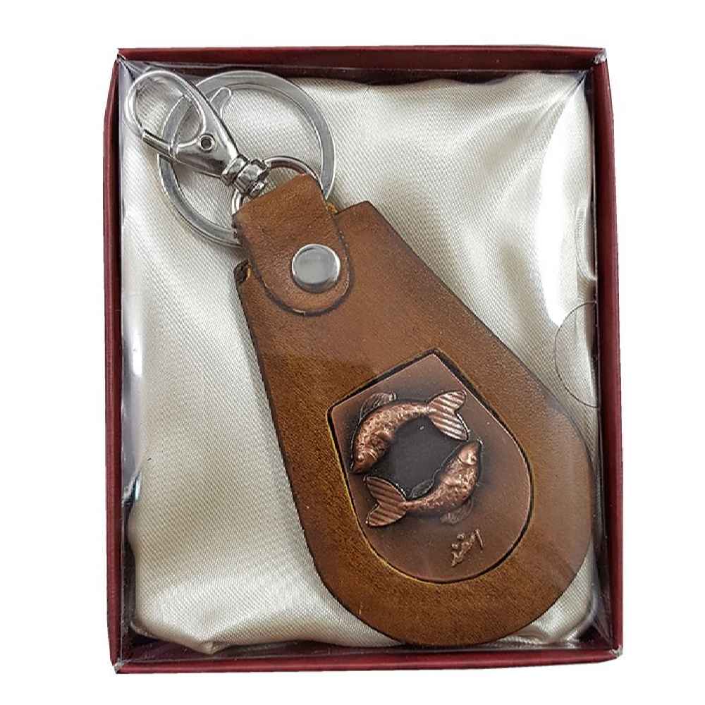 Perzische leren sleutelhanger Model Esfand