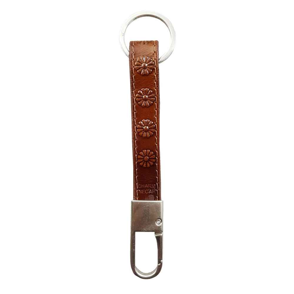 Perzische leren sleutelhanger Model Floral