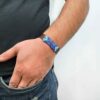 Leren & Koperen Armband Minakari – Artistiek Akhgar