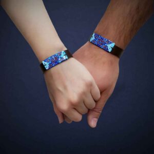 Leren & Koperen Armband Minakari – Artistiek Raika