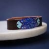 Leren & Koperen Armband Minakari – Artistiek Yavar